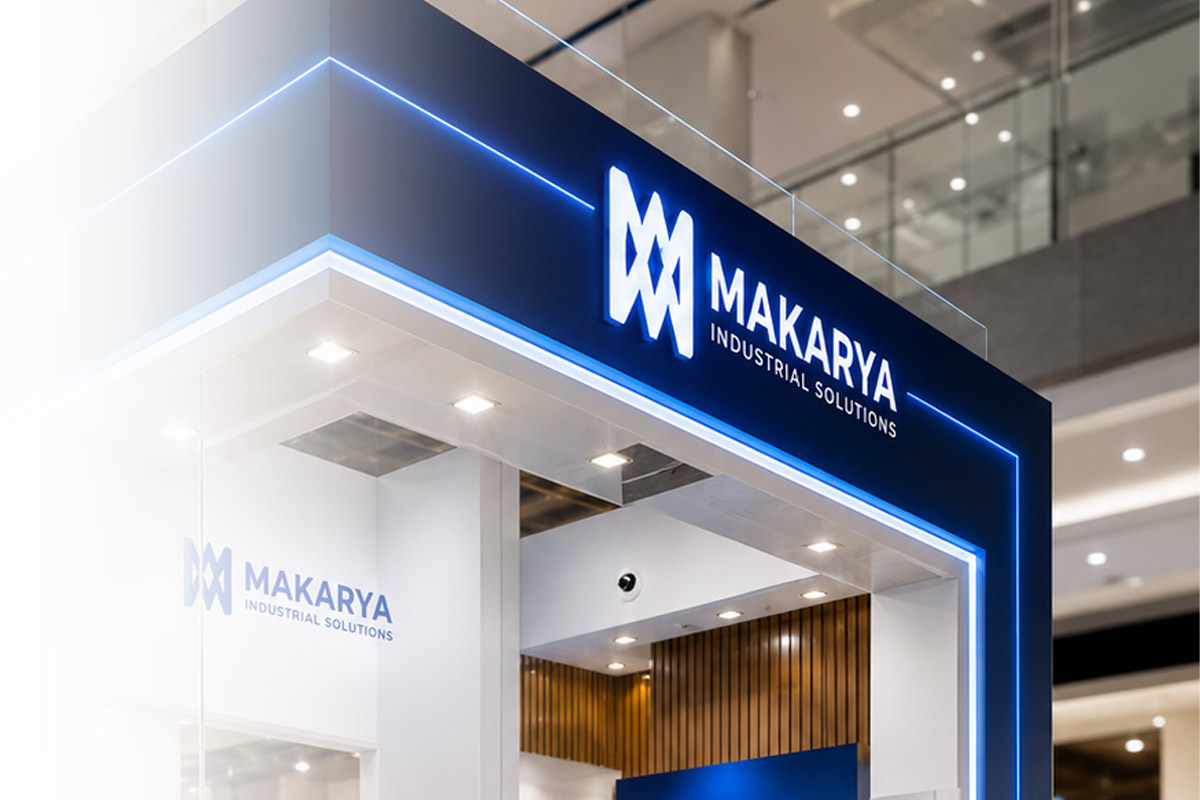 Booth pameran modern Makarya Exhibition